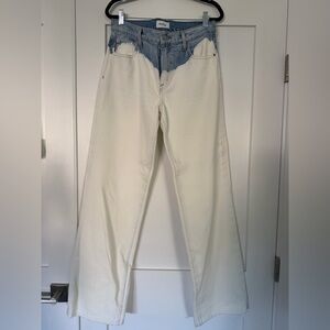 Pistola Bobbie Mid Rise Two-Tone Jeans